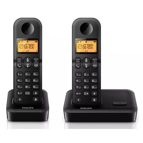 TELEFONO PHILIPS D1502B/23 DUO NEGRO